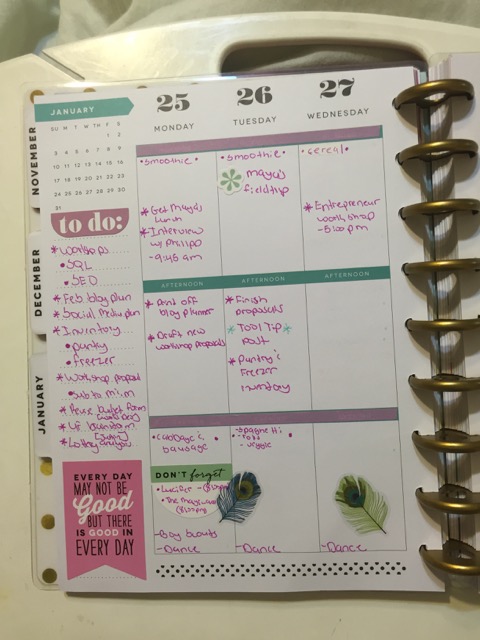 MAMBI Happy Planner layout